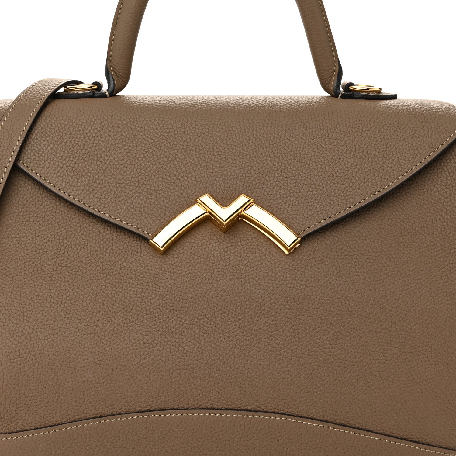 Moynat Taurillon Blush Calfskin Gabby MM Taupe 7 of 9