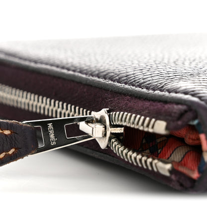 Hermes Epsom Silk'In Wallet Raisin 9 of 11