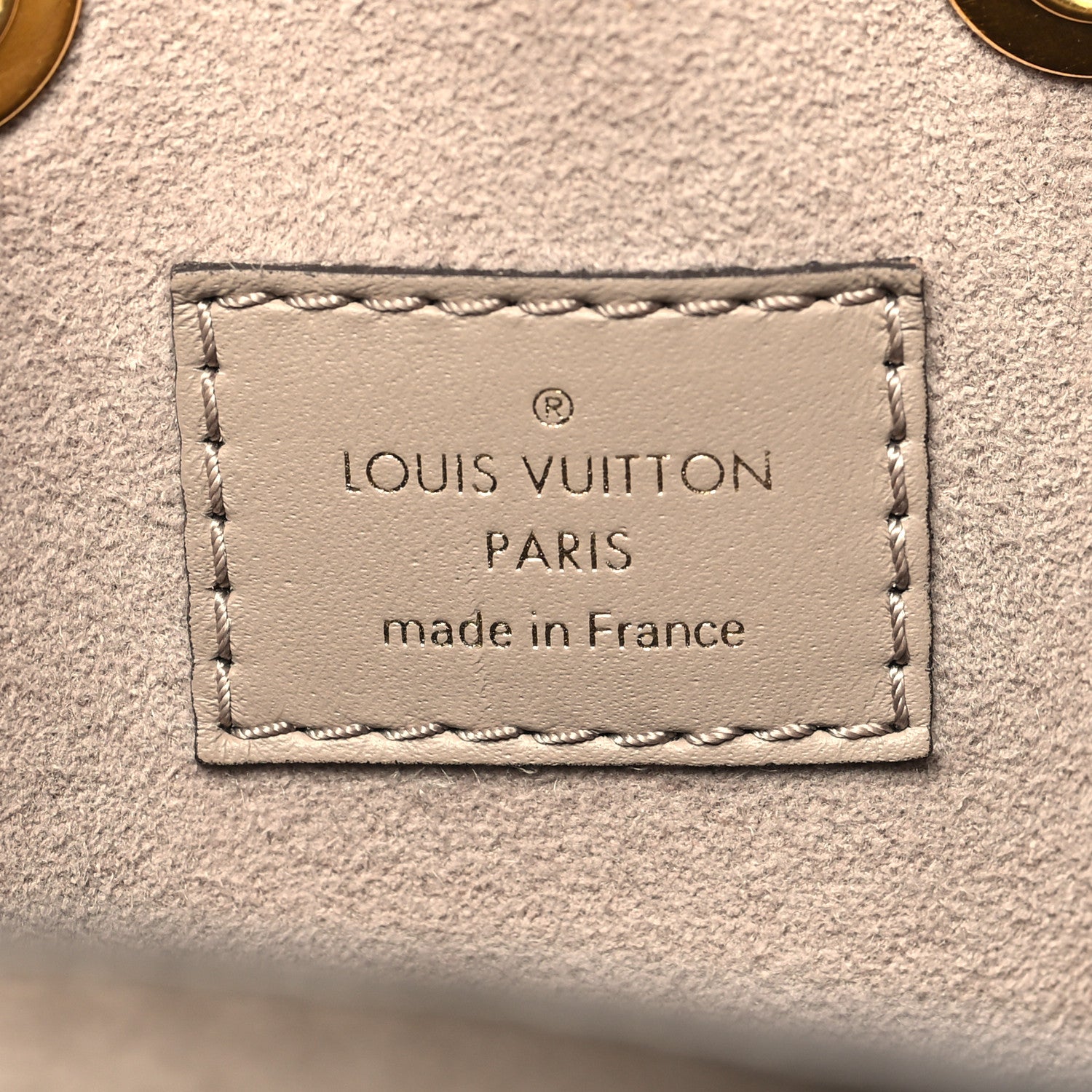 Louis Vuitton Empreinte Monogram Giant Neonoe MM Tourterelle Creme 5 of 10