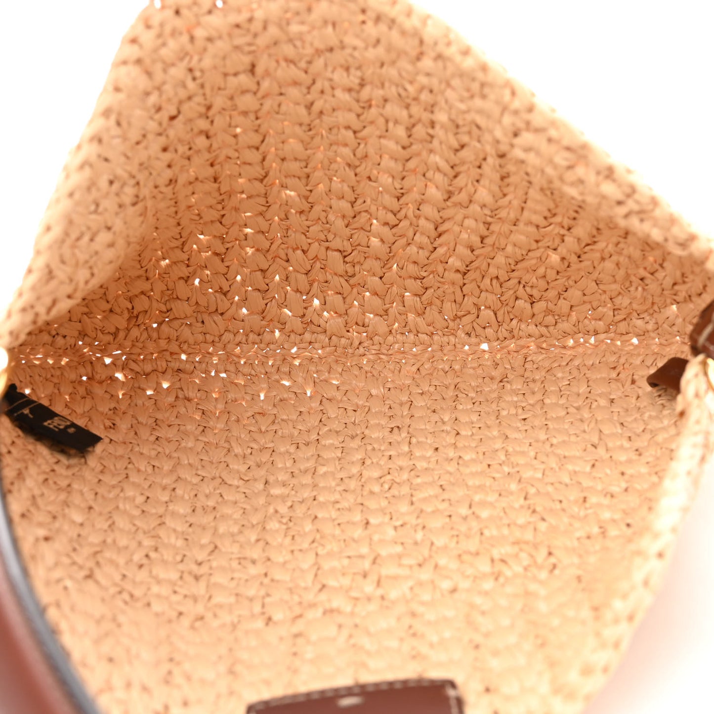 Raffia Croissant Hobo Natural