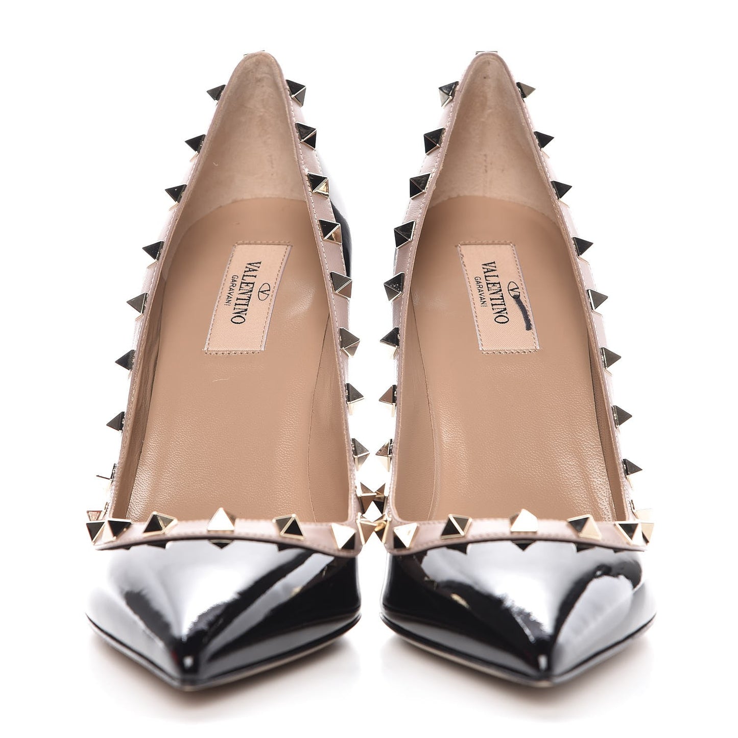 Patent Rockstud 100mm Pumps 39 Black Poudre