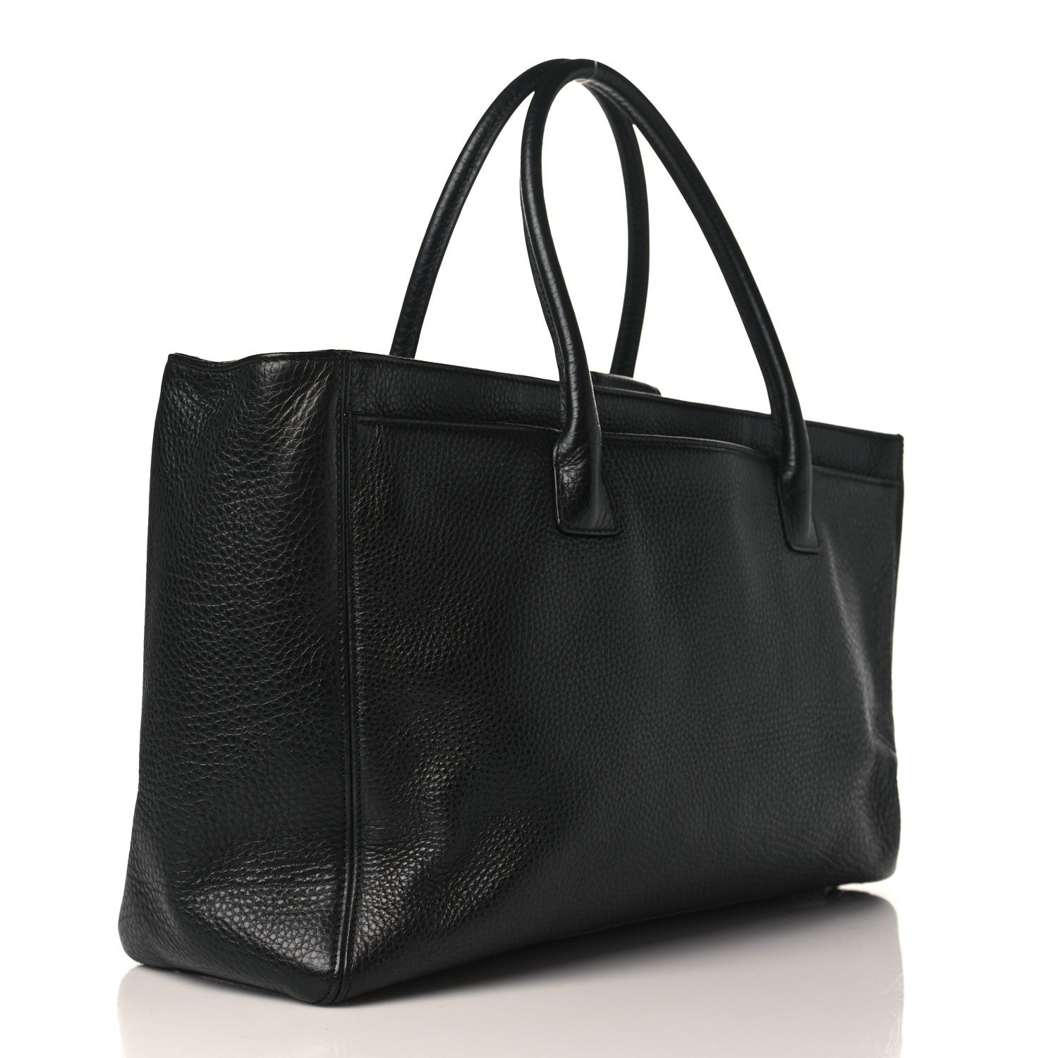 Chanel Calfskin Cerf Executive Shopper Tote Black 2 of 8