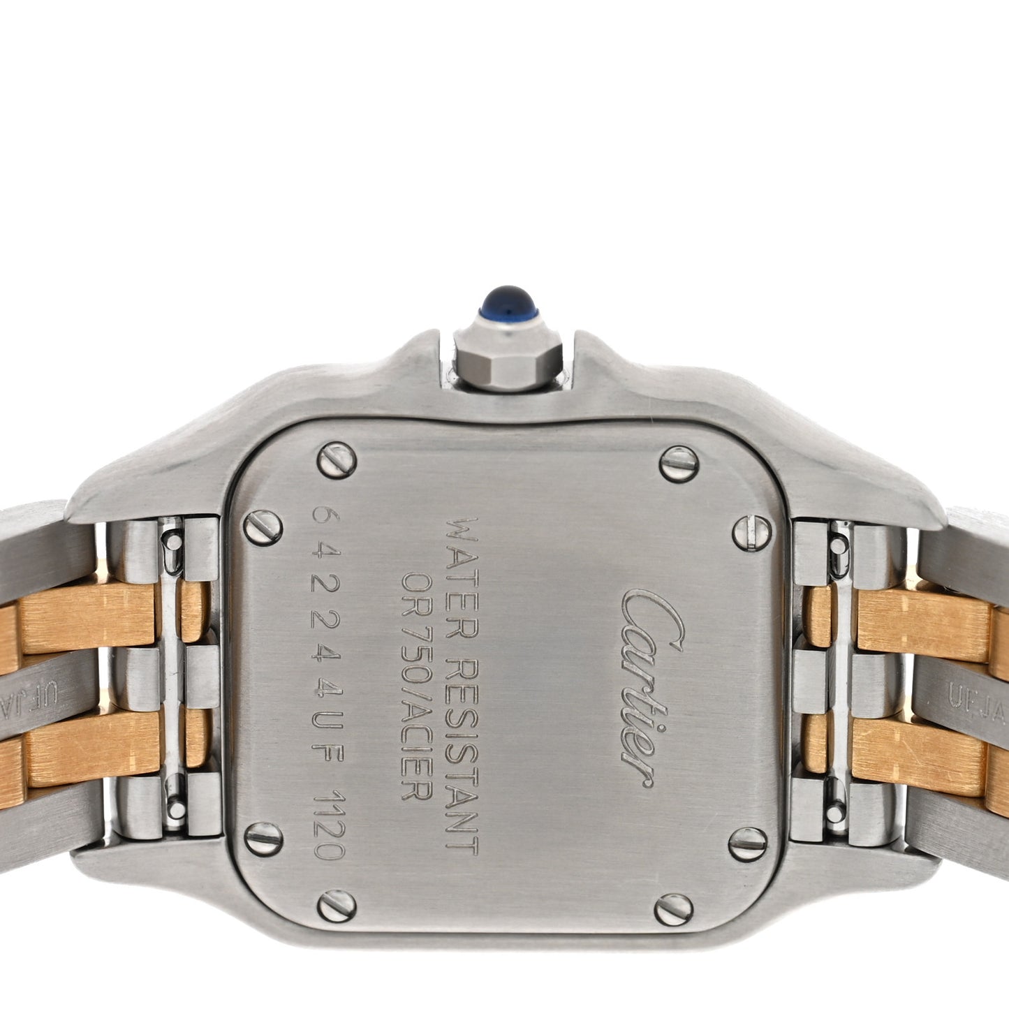 Stainless Steel 18K Yellow Gold 22mm Panthere Quartz Watch