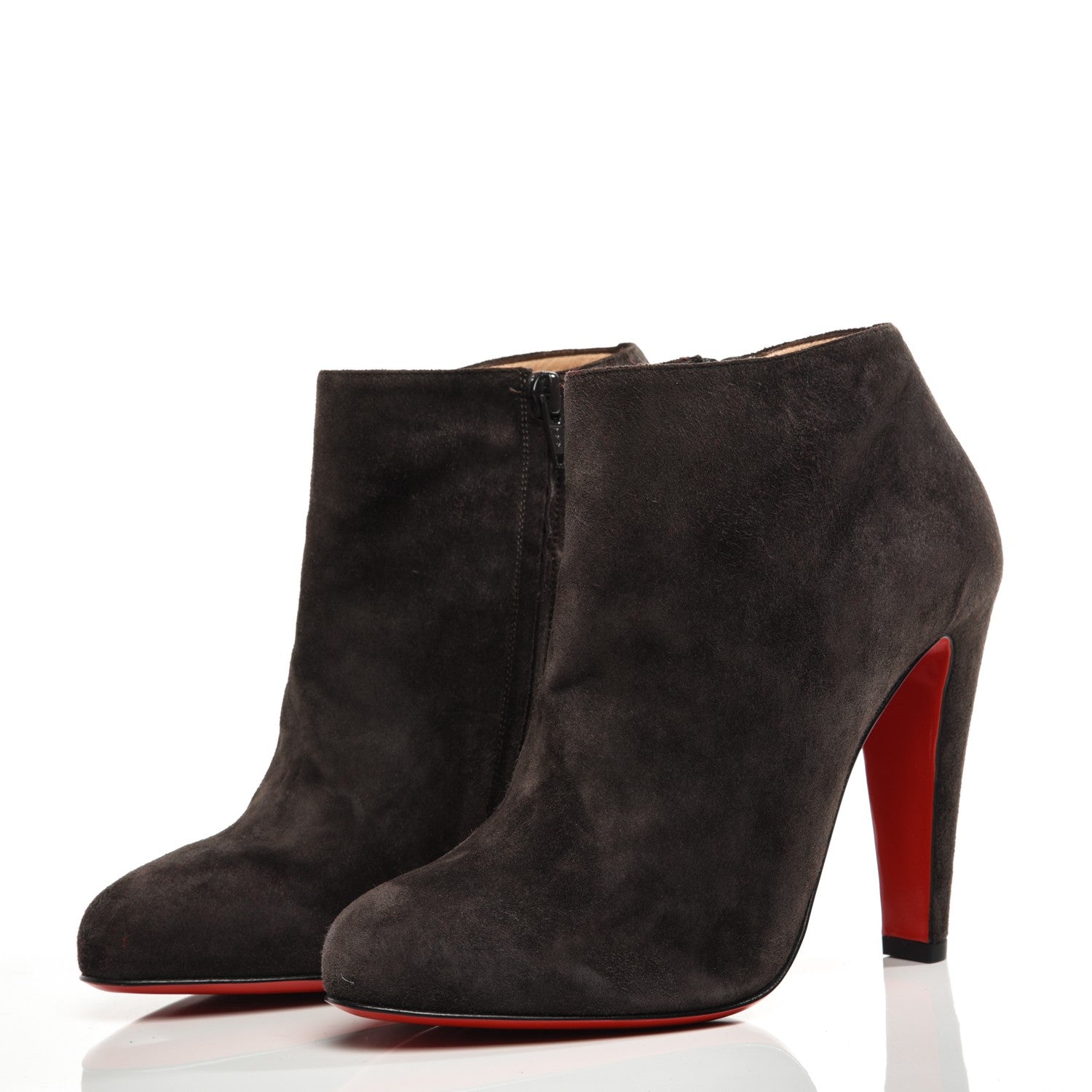 Christian Louboutin Suede Bobsleigh Booties 39 Taupe 2 of 8