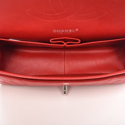 Chanel Caviar Quilted Jumbo Double Flap Red 5 of 7