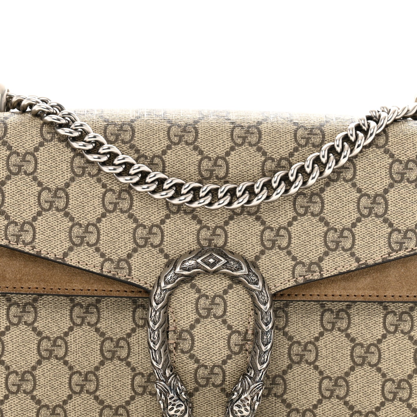 GG Supreme Monogram Small Dionysus Shoulder Bag Taupe