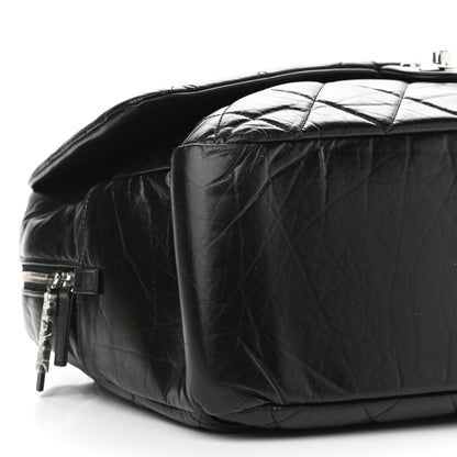 Chanel Aged Calfskin Quilted Large Express Bowling Bag Black 9 of 11