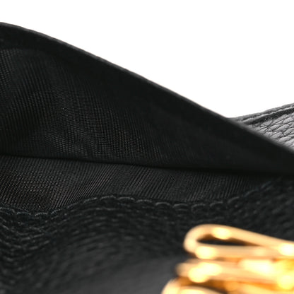 Prada Vitello Grain Move 6 Key Holder Black 6 of 9