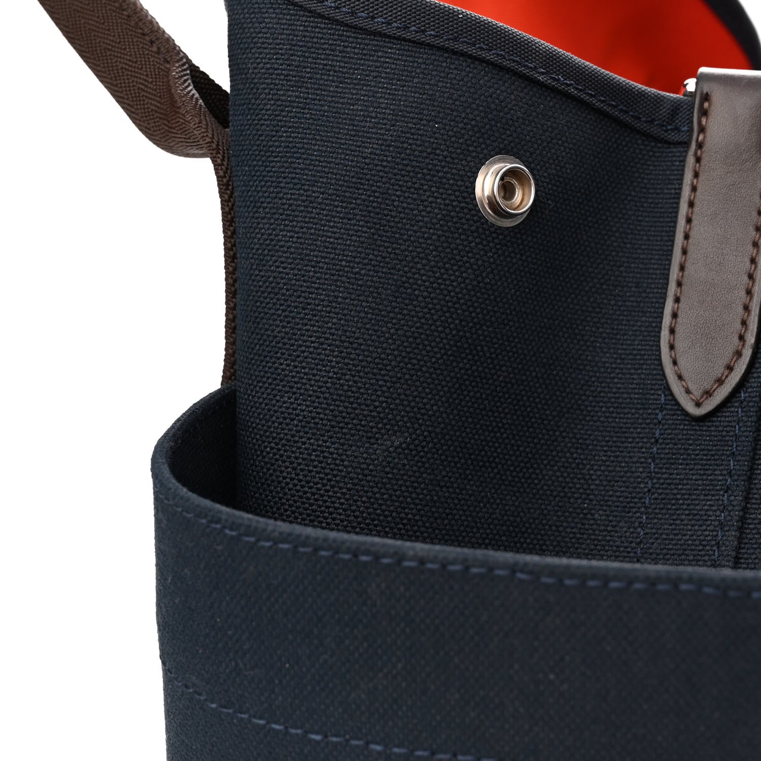 Hermes Canvas The Grooming Bag Bleu Navy Feu 4 of 15