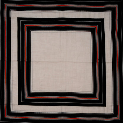 Hermes Cashmere Silk Missing Horse Fringed Scarf 100 1 of 5