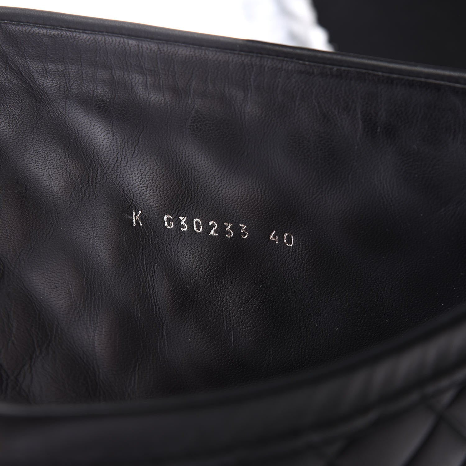 Chanel Oily Calfskin Quilted High Boots 40 Black 8 of 8