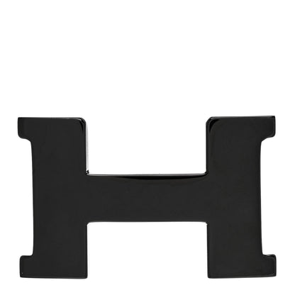 Hermes Enameled 24mm Constance H Belt Buckle Black 1 of 4