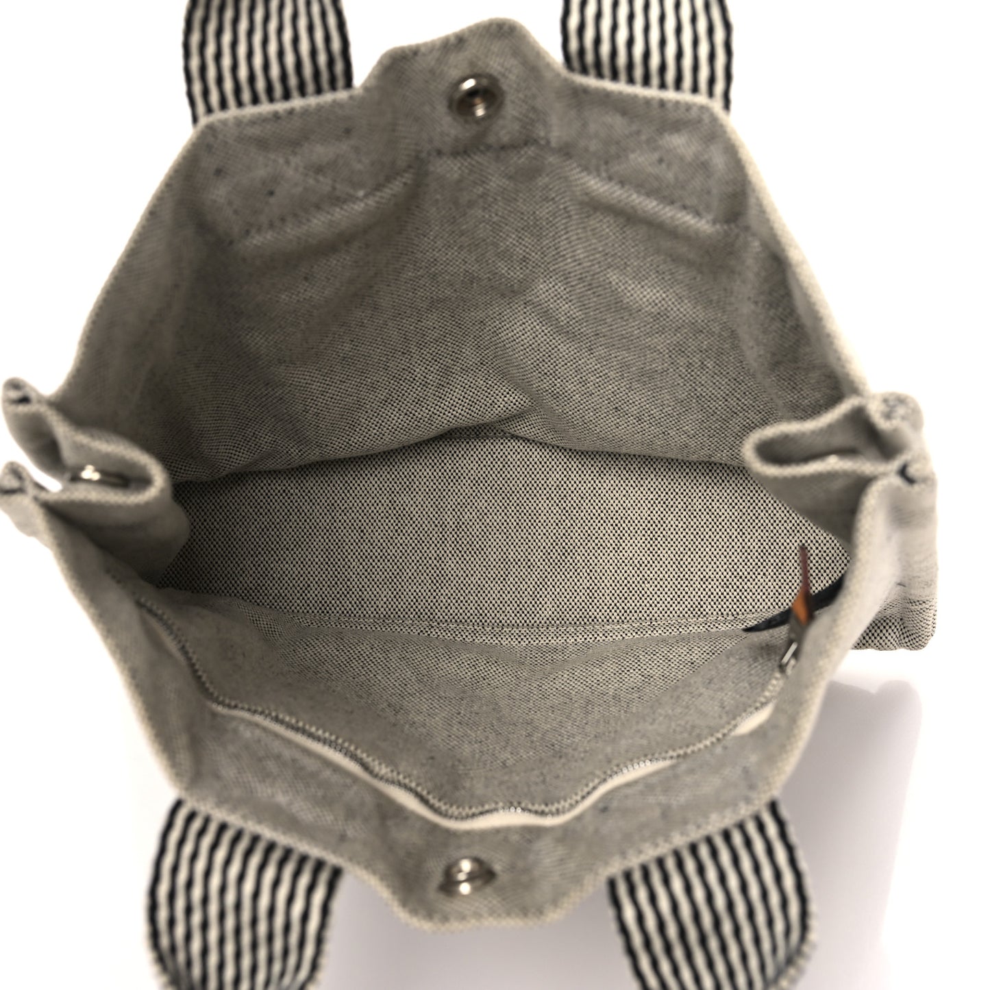 Canvas Herline PM Tote Light Grey