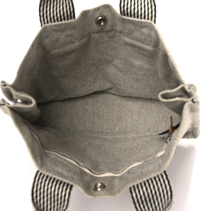 Hermes Canvas Herline PM Tote Light Grey 5 of 8