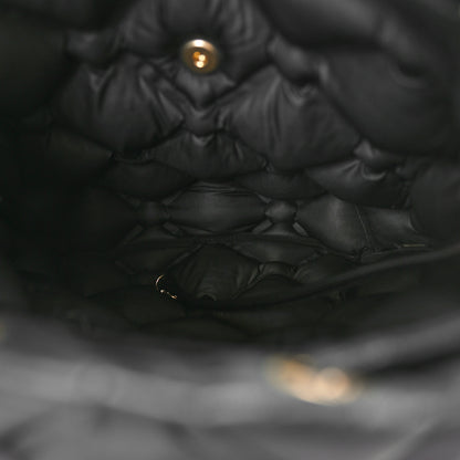 Chanel Iridescent Calfskin Quilted Chesterfield Backpack Black 6 of 11