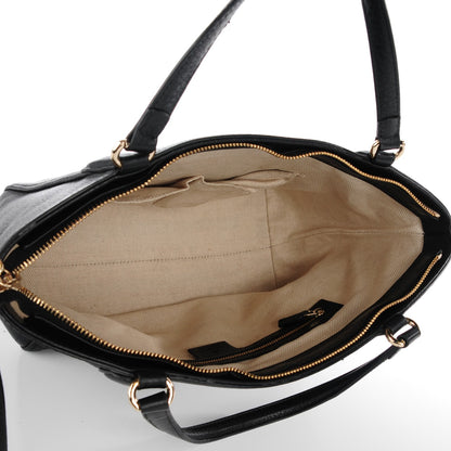 Gucci Pebbled Calfskin Small Soho Top Handle Bag Black 5 of 7
