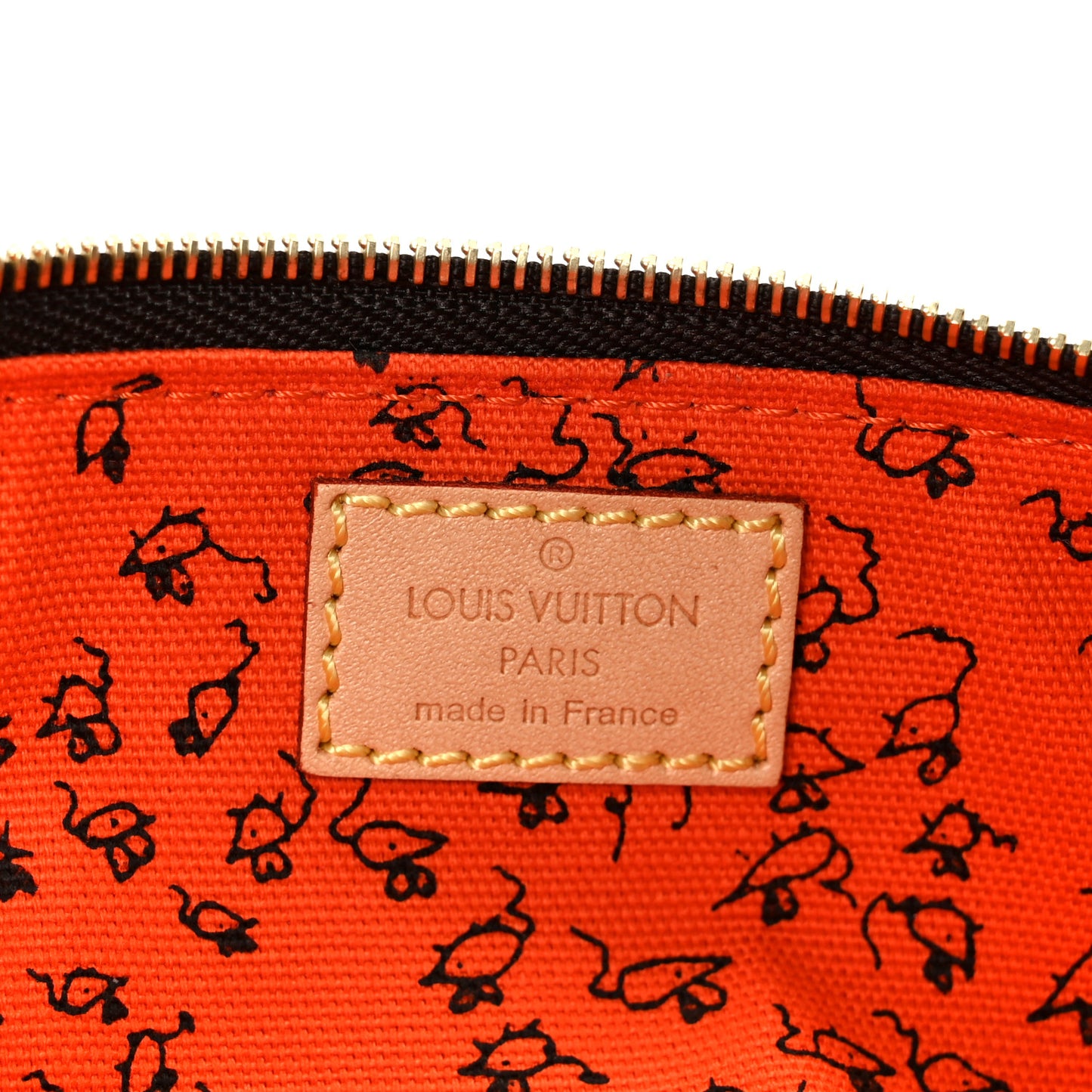 Catogram Elizabeth Pouch Orange Marron