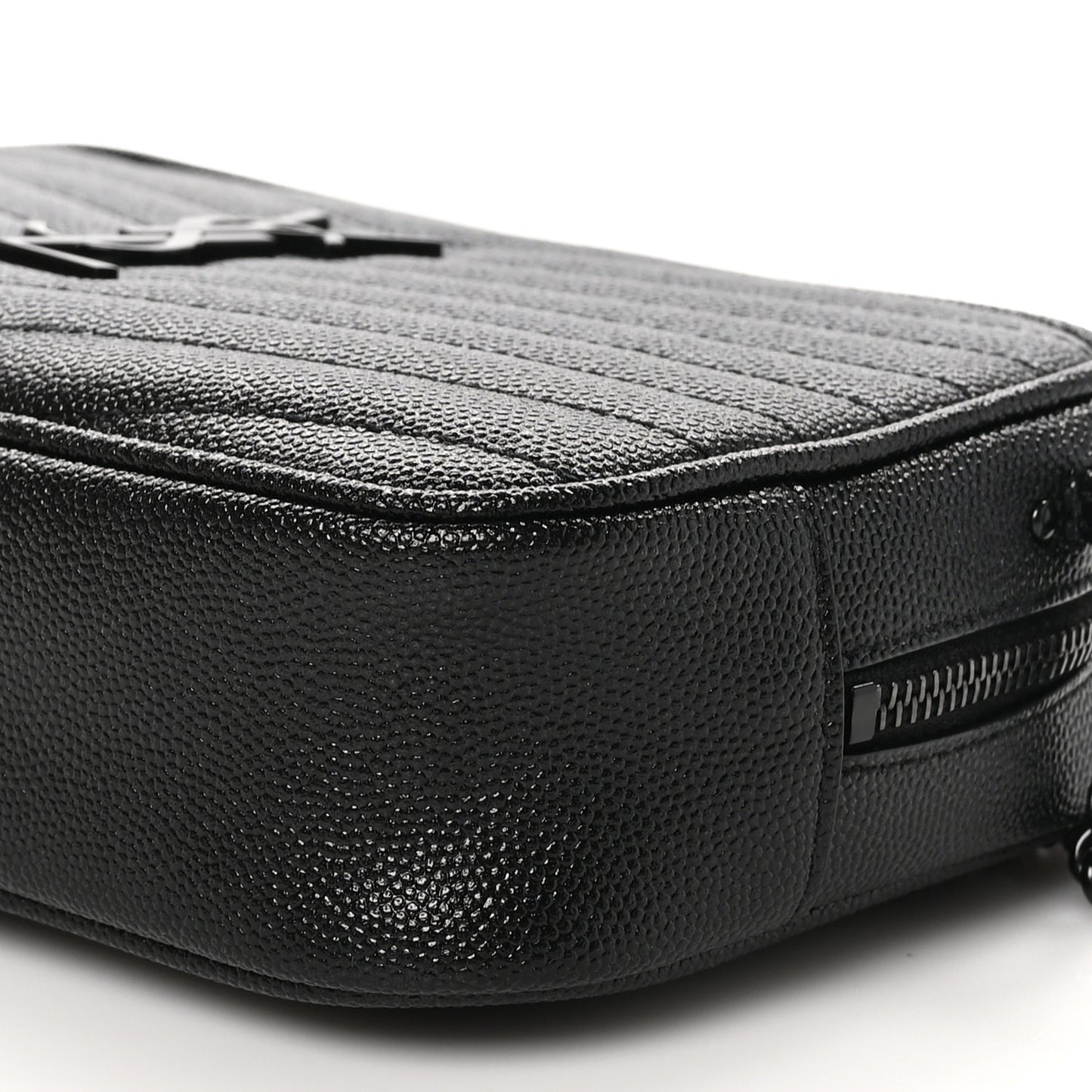 Grain De Poudre Matelasse Monochrome Monogram Mini Lou Camera Bag Black