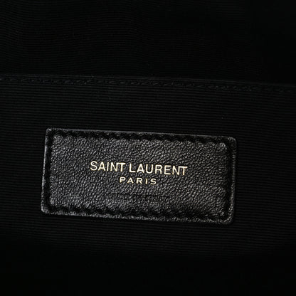 Saint Laurent Calfskin Matelasse Monogram Cassandre Tablet Pouch Black 6 of 7