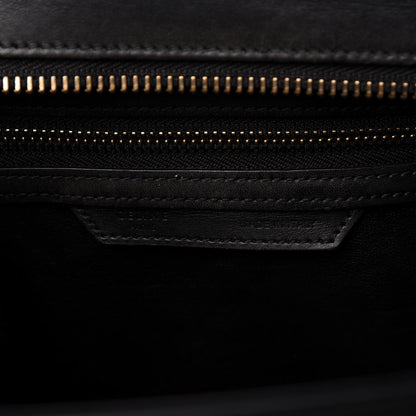 Celine Smooth Calfskin Multicolor Double Stitching Micro Luggage Black 8 of 11
