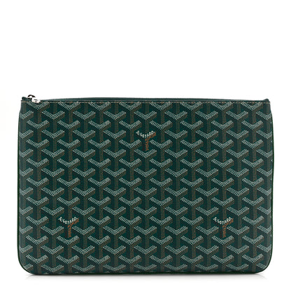 Goyard Goyardine Senat Pochette MM Green 1 of 11
