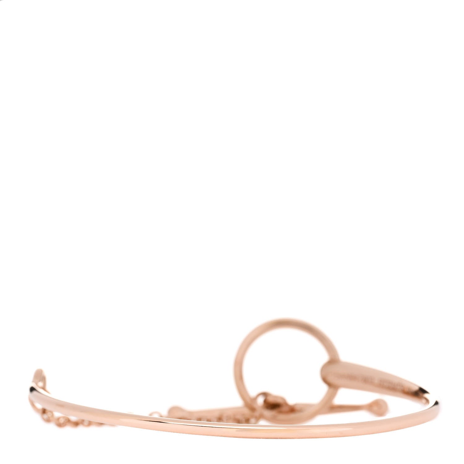 Hermes 18K Rose Gold Filet d'Or Bracelet SH 2 of 3