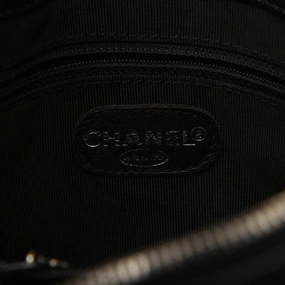 Chanel Caviar Logo Shoulder Bag Black 8 of 21