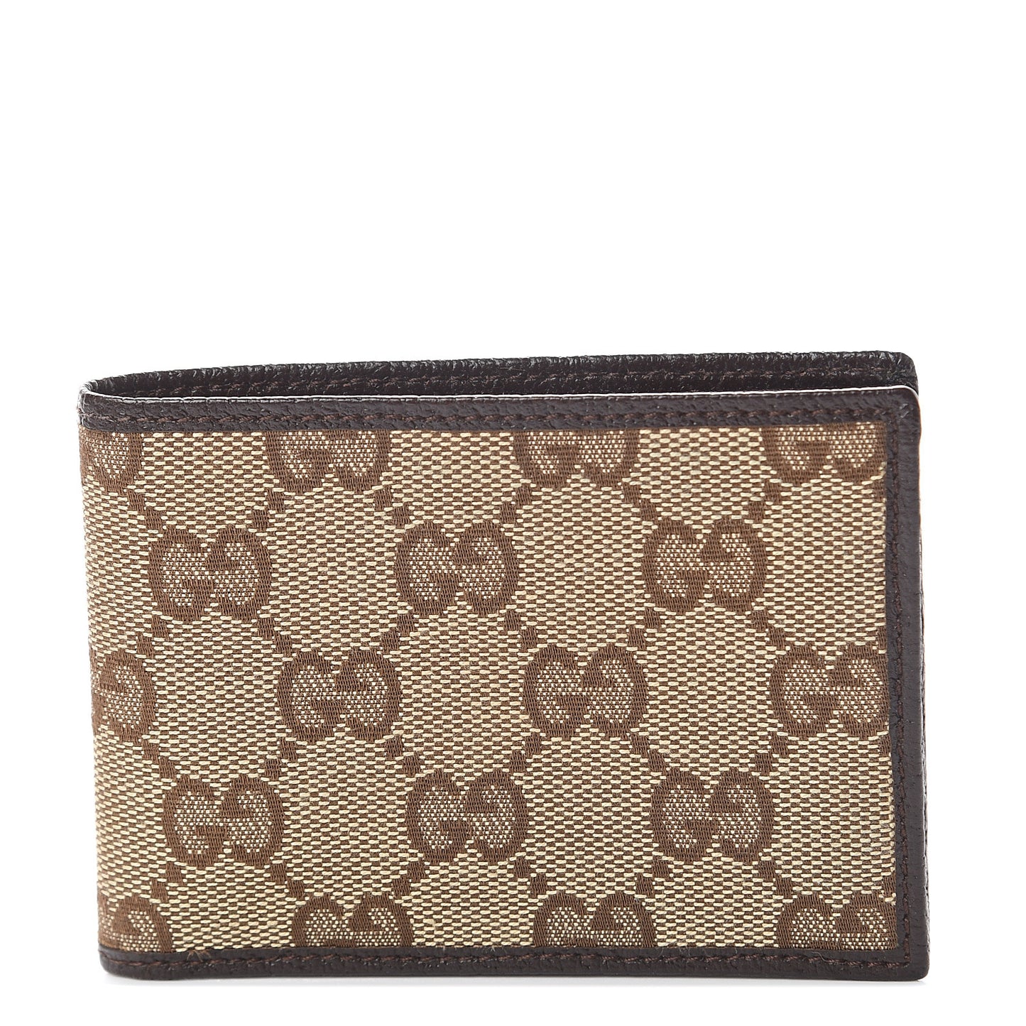 Monogram Bi-Fold Wallet Dark Brown