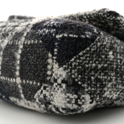 Chanel Tweed Quilted Medium Chanel 19 Flap Black White 10 of 12