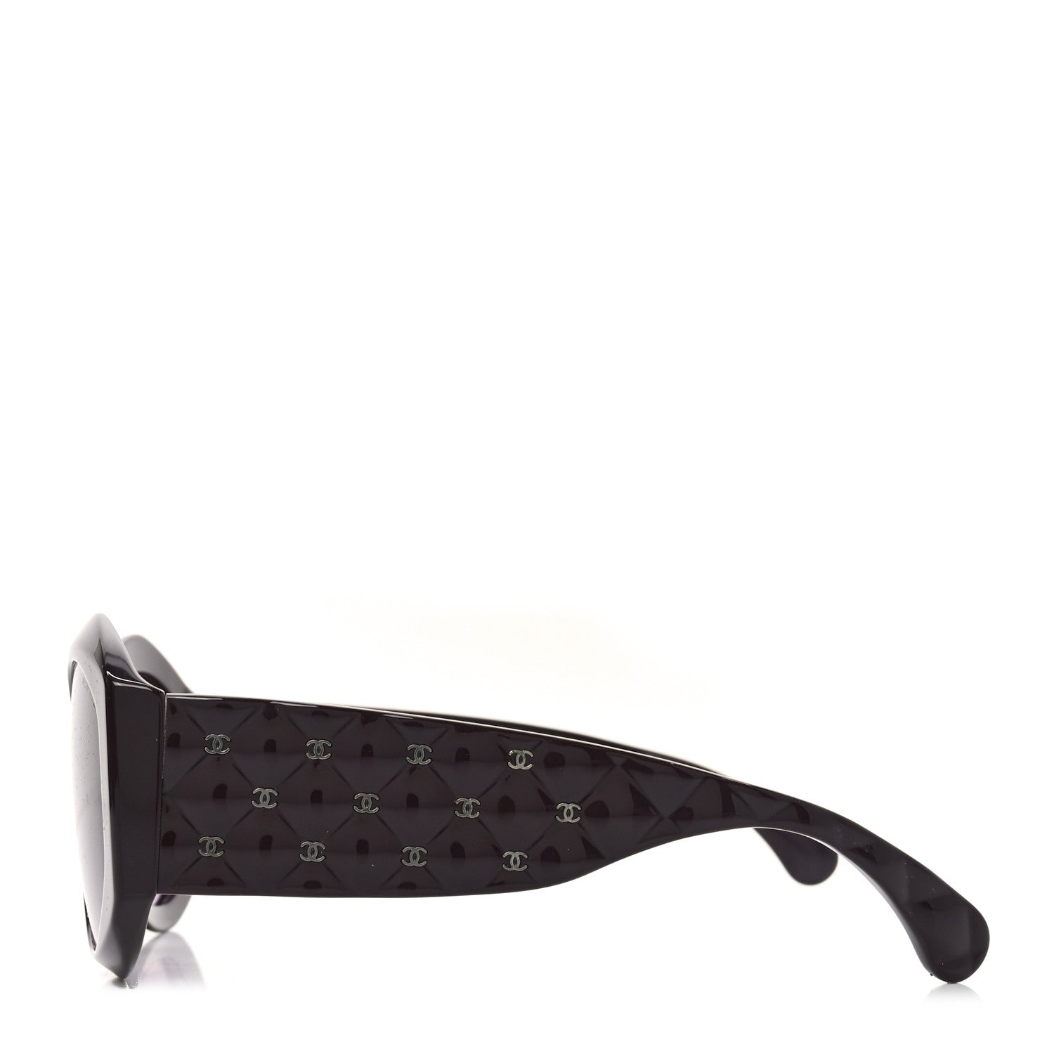Chanel Acetate Quilted CC Sunglasses 5486-A Burgundy 3 of 7