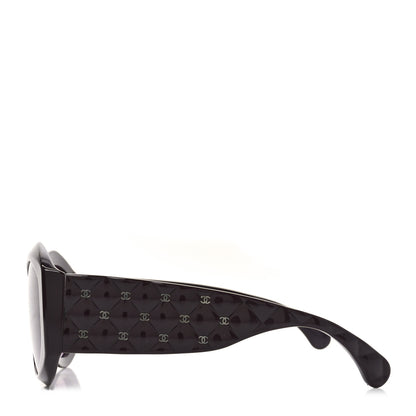 Chanel Acetate Quilted CC Sunglasses 5486-A Burgundy 3 of 7