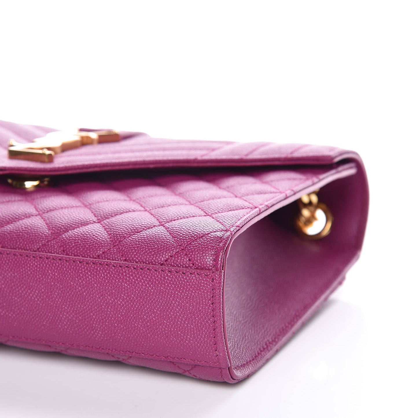 Grain De Poudre Medium Tri-Quilt Monogram Satchel Purple