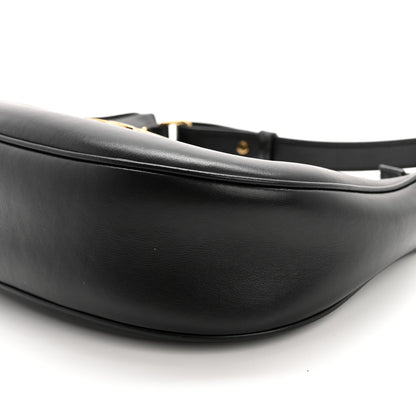 Celine Smooth Calfskin Medium Strap Ava Triomphe Shoulder Bag Black 9 of 11