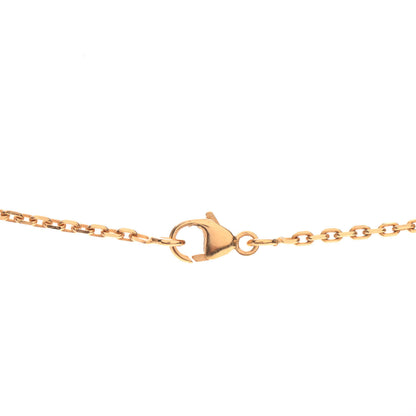 Hermes Lacquered Gold Mini Pop H Pendant Necklace White 4 of 5