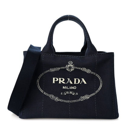 Prada Canapa Small Logo Tote Baltico 1 of 10