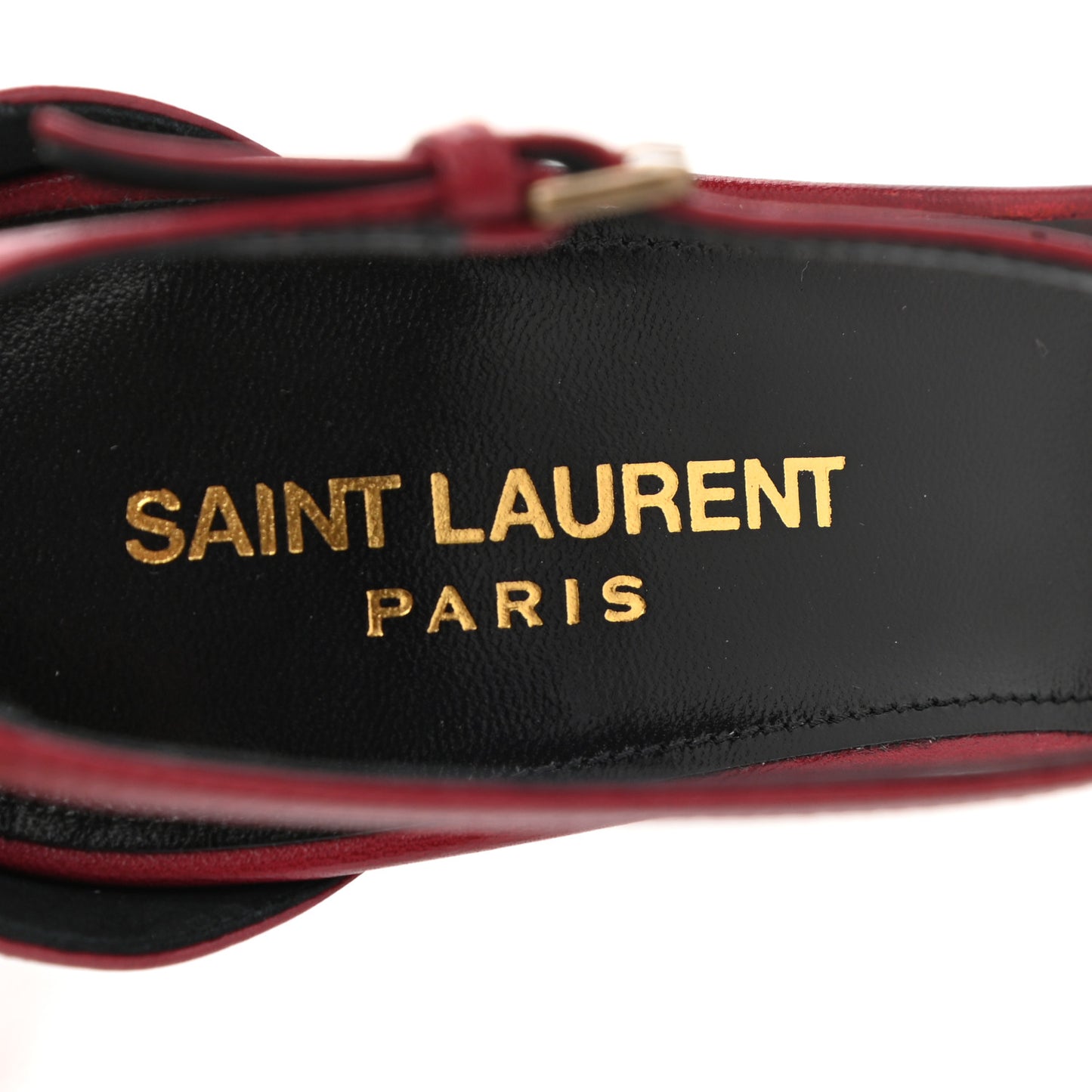 Smooth Calfskin Bea 90 Ankle Strap Sandals 38.5 Opyum Red