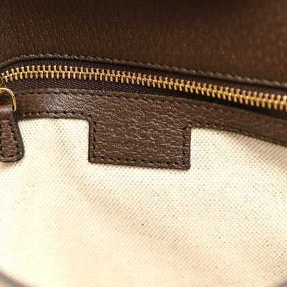 Gucci GG Supreme Monogram Textured Dollar Calfskin Blondie Chain Shoulder Flap Bag Beige Ebony New Acero 5 of 9