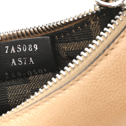 Fendi Vitello Grace Nano Fendigraphy Hobo Charm Miele Scuro 5 of 8