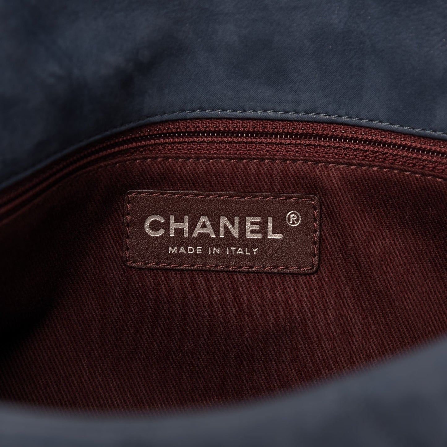 Iridescent Calfskin Medium In The Mix Flap Blue