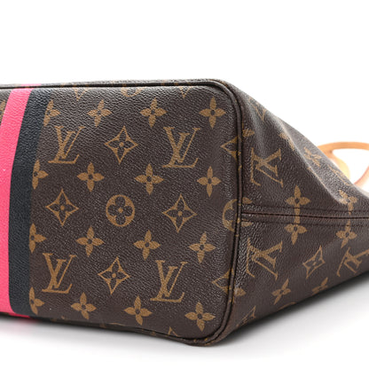 Louis Vuitton Monogram My LV Heritage Neverfull MM Fuchsia Black 12 of 14