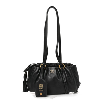 Miu Miu Nappa Mini Joie Shoulder Bag Black 1 of 9