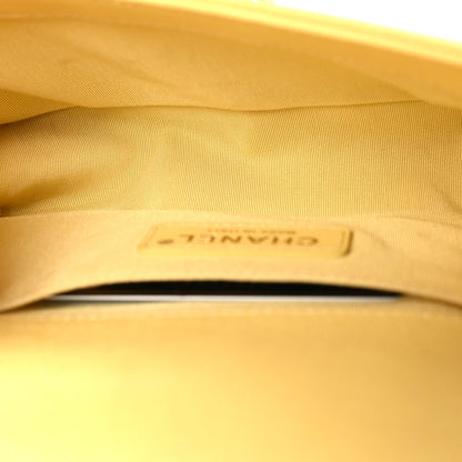 Chanel Caviar Chevron Quilted Small Boy Flap Yellow 5 of 10
