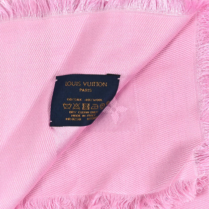 Louis Vuitton Silk Wool Monogram Shawl Velvet Rose 3 of 3