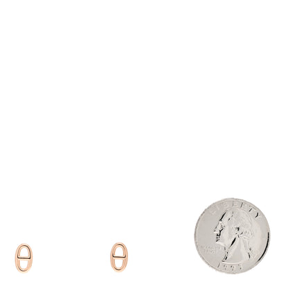 Hermes 18K Rose Gold TPM Farandole Stud Earrings 2 of 5