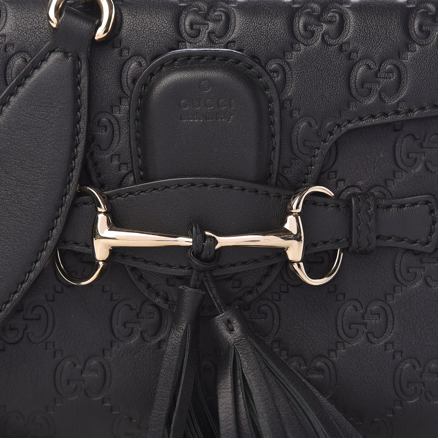 Guccissima Mini Emily Shoulder Bag Black