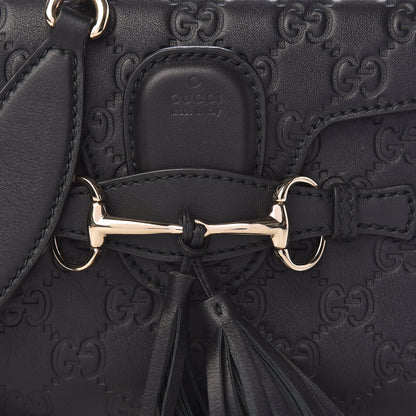 Gucci Guccissima Mini Emily Shoulder Bag Black 8 of 10