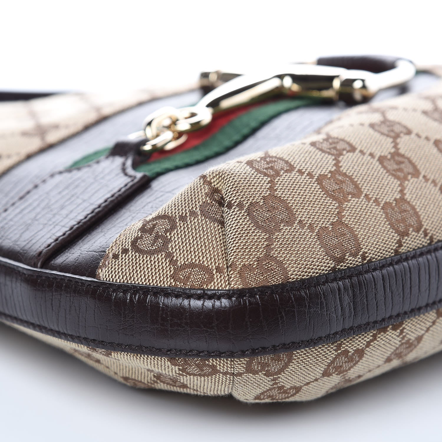 Gucci Monogram Hasler Hobo Dark Brown 10 of 11
