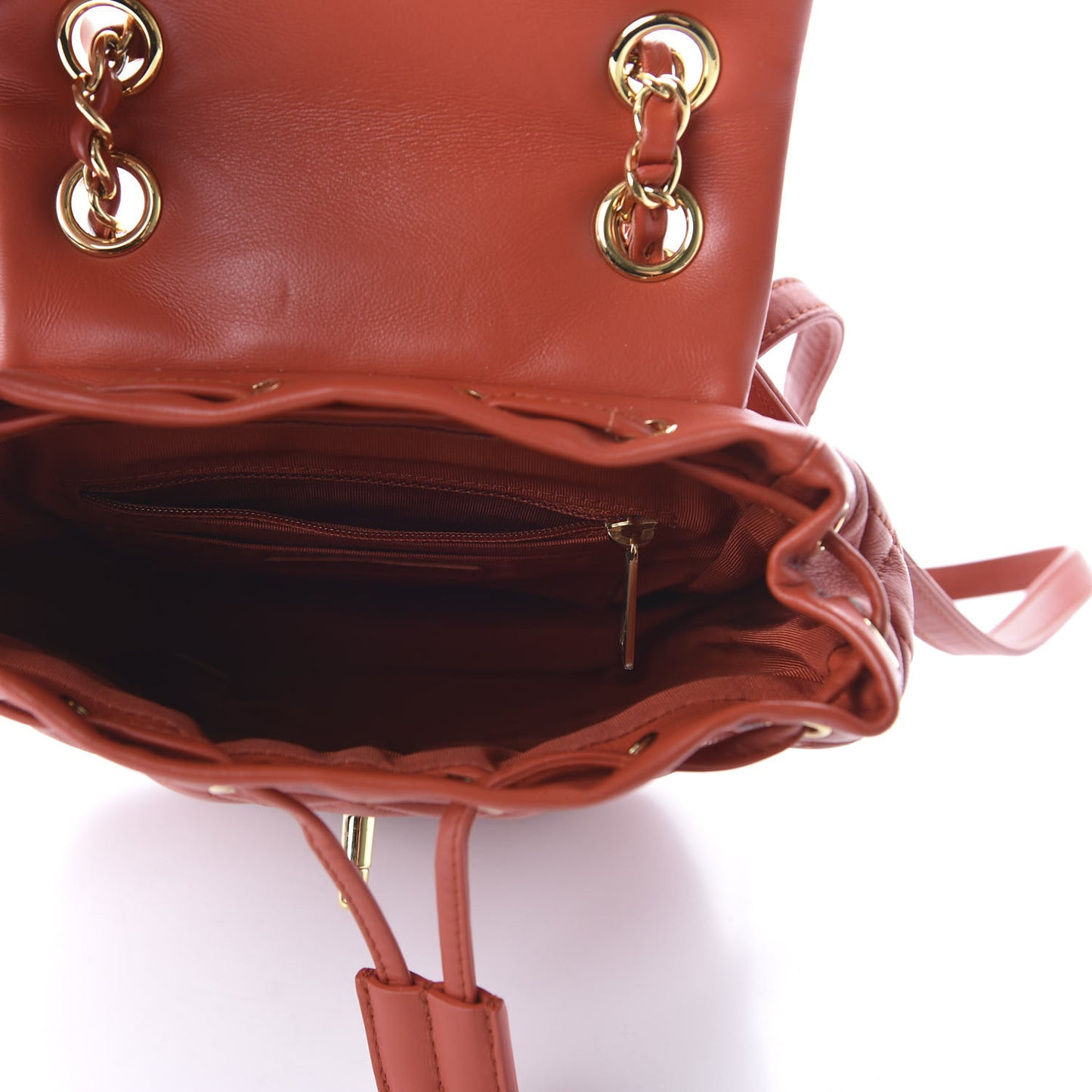 Calfskin Quilted Mini Urban Spirit Backpack Red