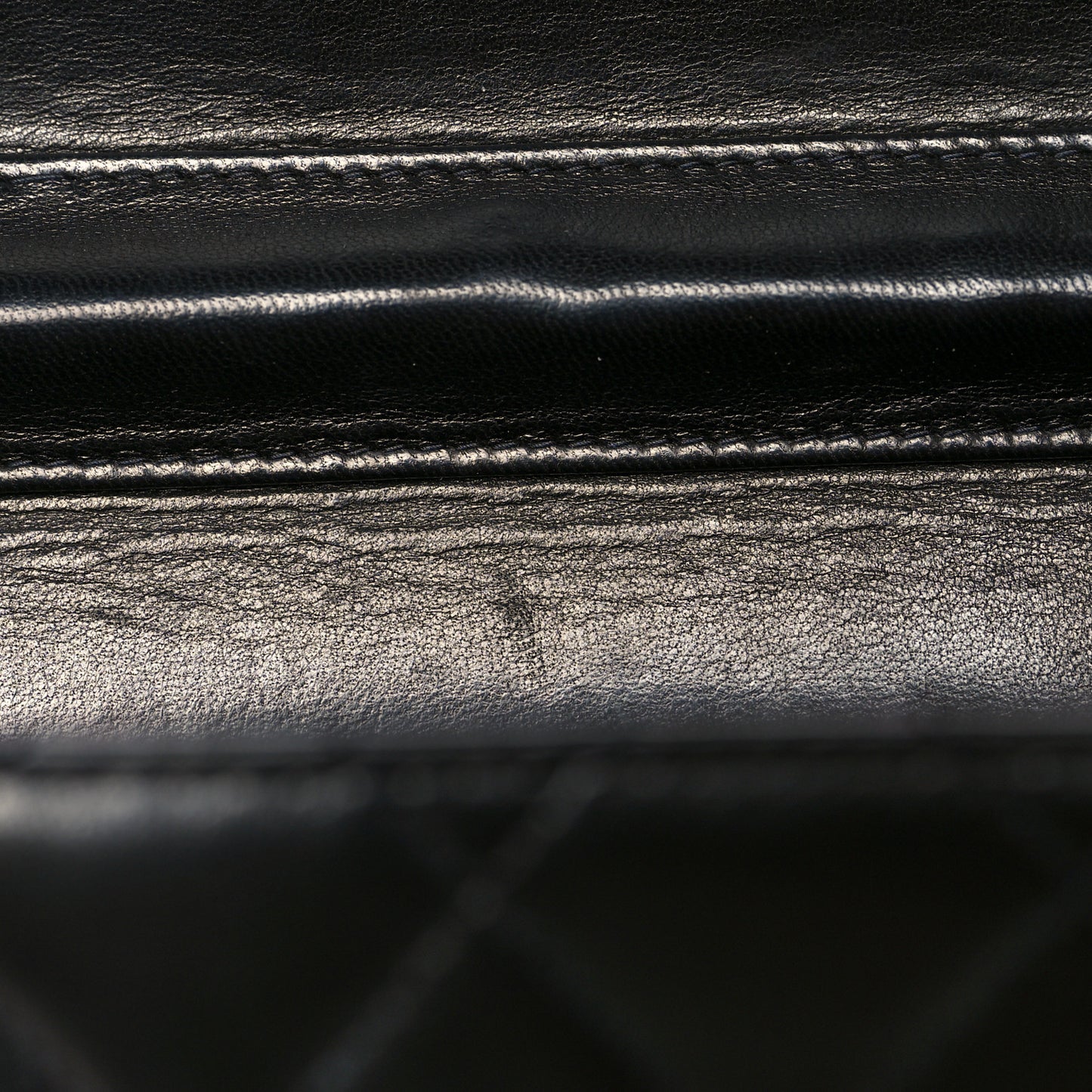 Lambskin Quilted Medium Single Flap Black