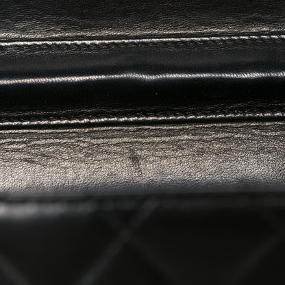 Chanel Lambskin Quilted Medium Single Flap Black 10 of 13